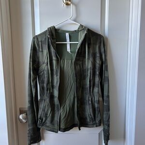 lululemon Camo Performance Zip Hoodie